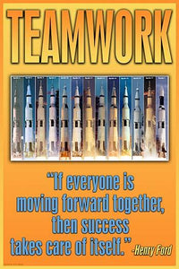 If Everyone is Moving Together Poster Print featuring Henry Ford quote by Wilbur Pierce
