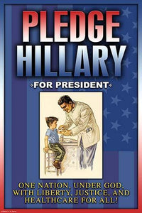 One Nation Under God Pledge Poster Print by Wilbur Pierce