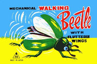 Mechanical Walking Beetle Tin Toy Box Art Poster Print