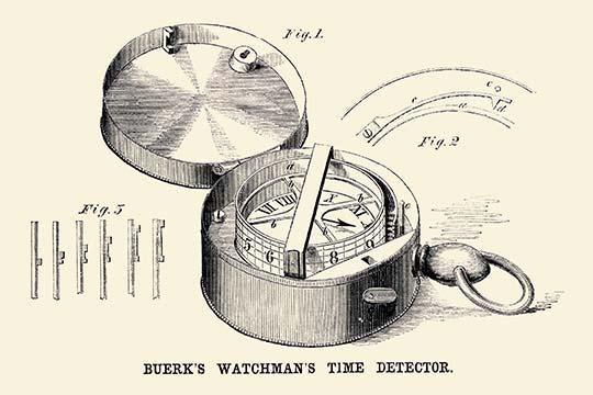 The Night Watchman Poster Print showcasing the vital role of watchmen.