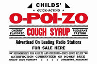 Vintage cherry cough medicine advertisement poster print.