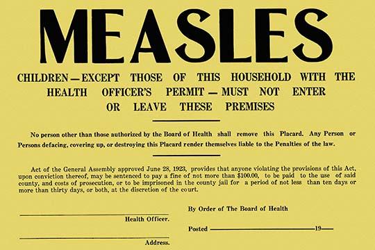 1923 Medical Warning Notice Placard Poster Print