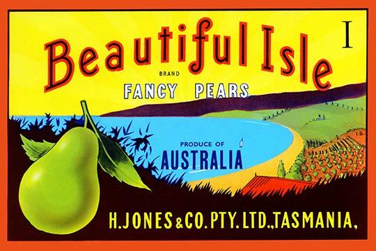 Secluded Cove with Orchard Poster Print showcasing natural beauty.