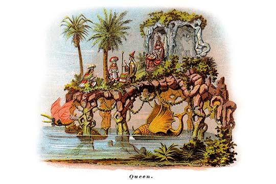 Turn of the Century Mardi Gras Parade Float Poster Print