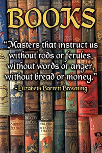 Masters That Instruct Us Fine Art Print by Wilbur Pierce featuring Elizabeth Barrett Browning's quote.