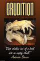 Dust Shaken Out of a Book into an Empty Skull Poster Print by Wilbur Pierce