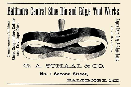 Baltimore Factory Advertisement Poster Print showcasing vintage industrial design.
