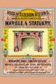 Hugh Sisson & Sons Marble & Statuary Poster Print showcasing historical advertisement