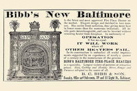Bibb Heater Fireplace Poster Print showcasing New Baltimore model