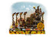 Mardi Gras Parade Float Design Poster Print from the 1900s
