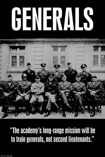 The Academy's Long-Range Mission poster print by Wilbur Pierce, inspirational military art