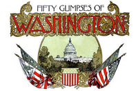 Washington D.C. Souvenir Poster Print showcasing iconic city landmarks.