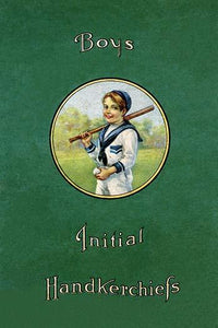 Poster print of a Victorian boy dressed as a sailor playing baseball.