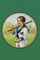 Victorian boy sailor playing baseball poster print