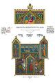 Illuminated Manuscript page with ancient Hebrew text - Poster Print