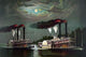 Race of the Steamers Robert E. Lee and Natchez on the Mississippi Poster Print
