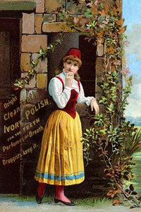 Ivory Polish Victorian Trade Card Poster Print showcasing vintage advertising art.