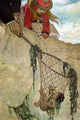 He Felt the Net Very Heavy Poster Print by Jessie Willcox Smith, featuring children in a whimsical scene.