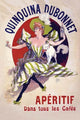 Aperitif Delight Poster Print by Jules Cheret, featuring a woman with a white cat enjoying an aperitif.