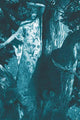 Our Tree Top Library poster print depicting a young dryad among treetop branches.
