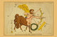 Sagittarius Astronomical Chart Poster Print by Aspin Jehosaphat featuring constellations.