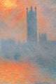Feeling of the Building, River, and Sky poster print by Claude Monet.