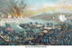 Fredericksburg Frontal Assaults Historical Poster Print showcasing Civil War battle scenes.