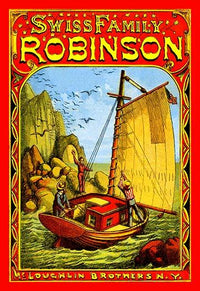 Swiss Family Robinson children's book cover poster print