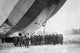 Dirigible with German Soldiers Poster Print on premium paper.