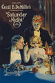 Flirtatious Encounter Poster Print featuring a young woman and older man at a restaurant.
