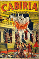 Cabiria Sacrifice Scene Poster Print by N. Morgello, silent era film art.