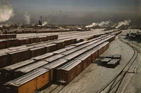 Classification Yard at C & NW RR's Proviso Yard Chicago Poster Print