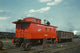 C & NW Railroad Caboose Reconstruction Poster Print showcasing a rebuilt caboose in Chicago