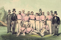 Colorized New England Baseball Team poster print by Bufford.