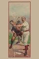 Baseball Player at Bat Poster Print featuring a dynamic baseball scene.
