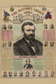 National Republican Chart with Grant Portrait Poster Print