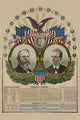 Rutherford B. Hayes and William A. Wheeler Portraits Poster Print showcasing U.S. Presidents.