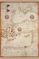 Portolan Map of Turkey Mediterranean Adriatic Aegean Poster Print