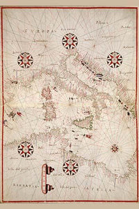 Portolan Atlas of the Mediterranean Sea Poster Print