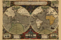World Map from the Ortelius Atlas by Abraham Ortelius poster print.