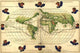 Winds of the World vintage art poster print by Battista Agnese.