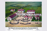 Horses Arrayed in Semi-Circles by Barns Poster Print