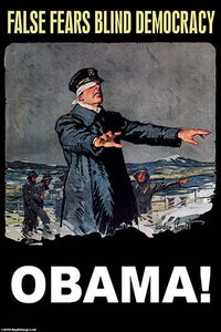 False Fears Blind Democracy Poster Print by Wilbur Pierce, available in multiple sizes.
