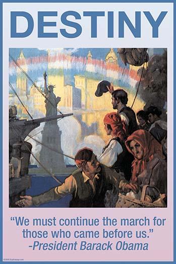 We Must Continue the March for Those Who Came Before Us Poster Print by Wilbur Pierce