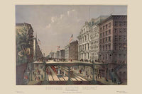 Proposed Arcade Railway Under Broadway Poster Print, urban art