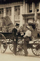 Messenger Boys in Conversation at Union Square, New York Poster Print
