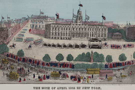 Funeral Car and Procession for President Abraham Lincoln Poster Print