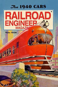 Cover for Railroad Engineer Magazine Poster Print showing iconic railroad design.