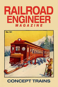 Cover for the Railroad Engineer magazine poster print showcasing vintage railway art.