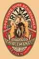 T.H. Ritman & Co. Liquor Label Poster Print showcasing vintage Dutch distilling art.